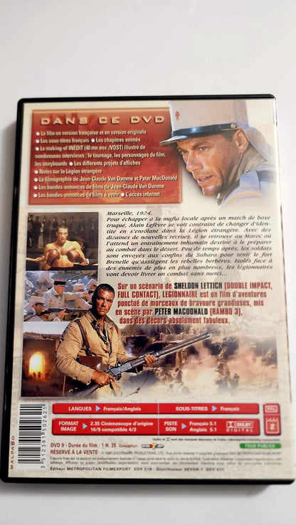 Légionnaire – Édition Prestige – DVD – Jean-Claude Van Damme