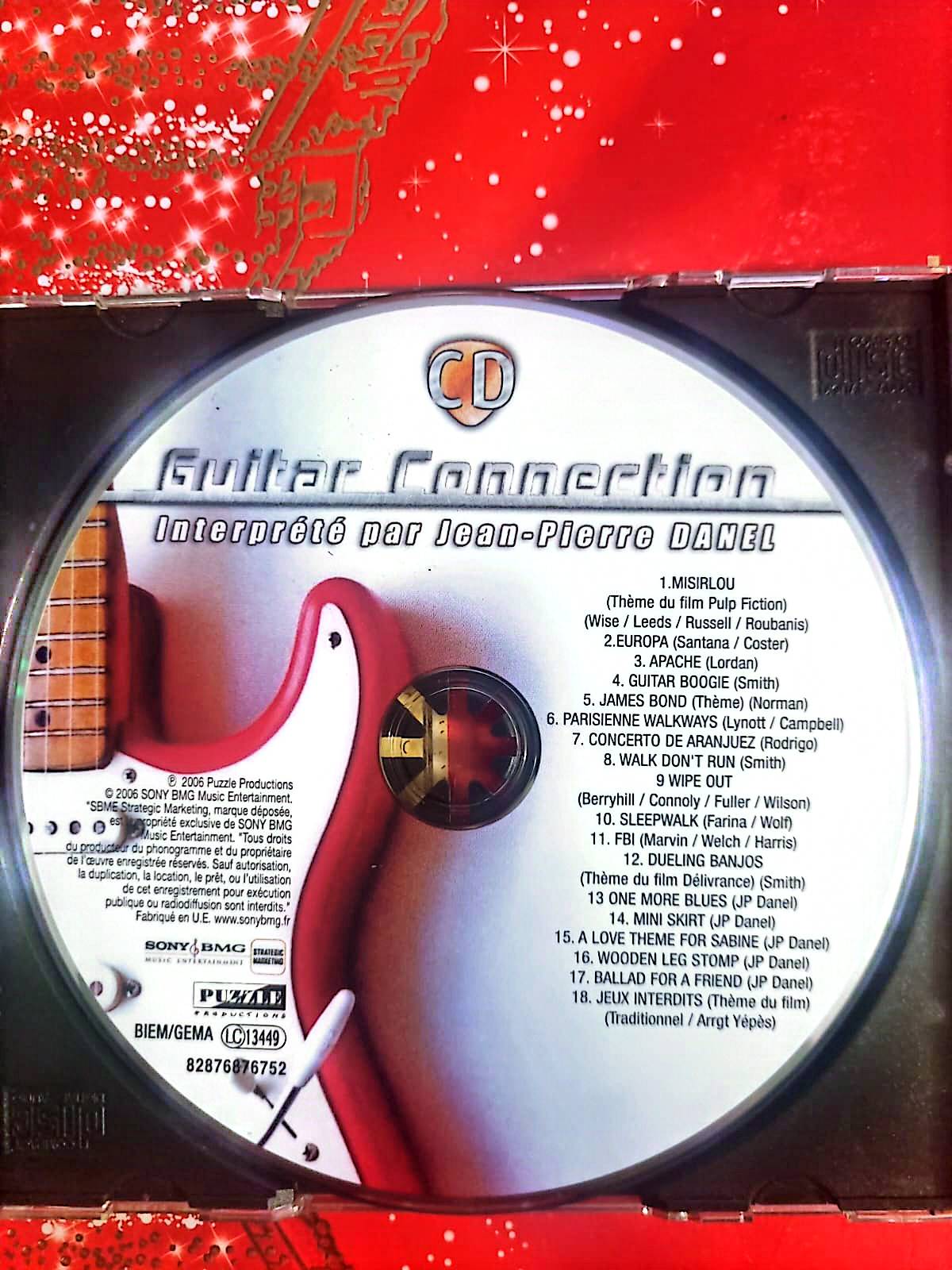 Jean-Pierre Danel – Guitar Connection – Album CD Instrumental cd seul cd audio