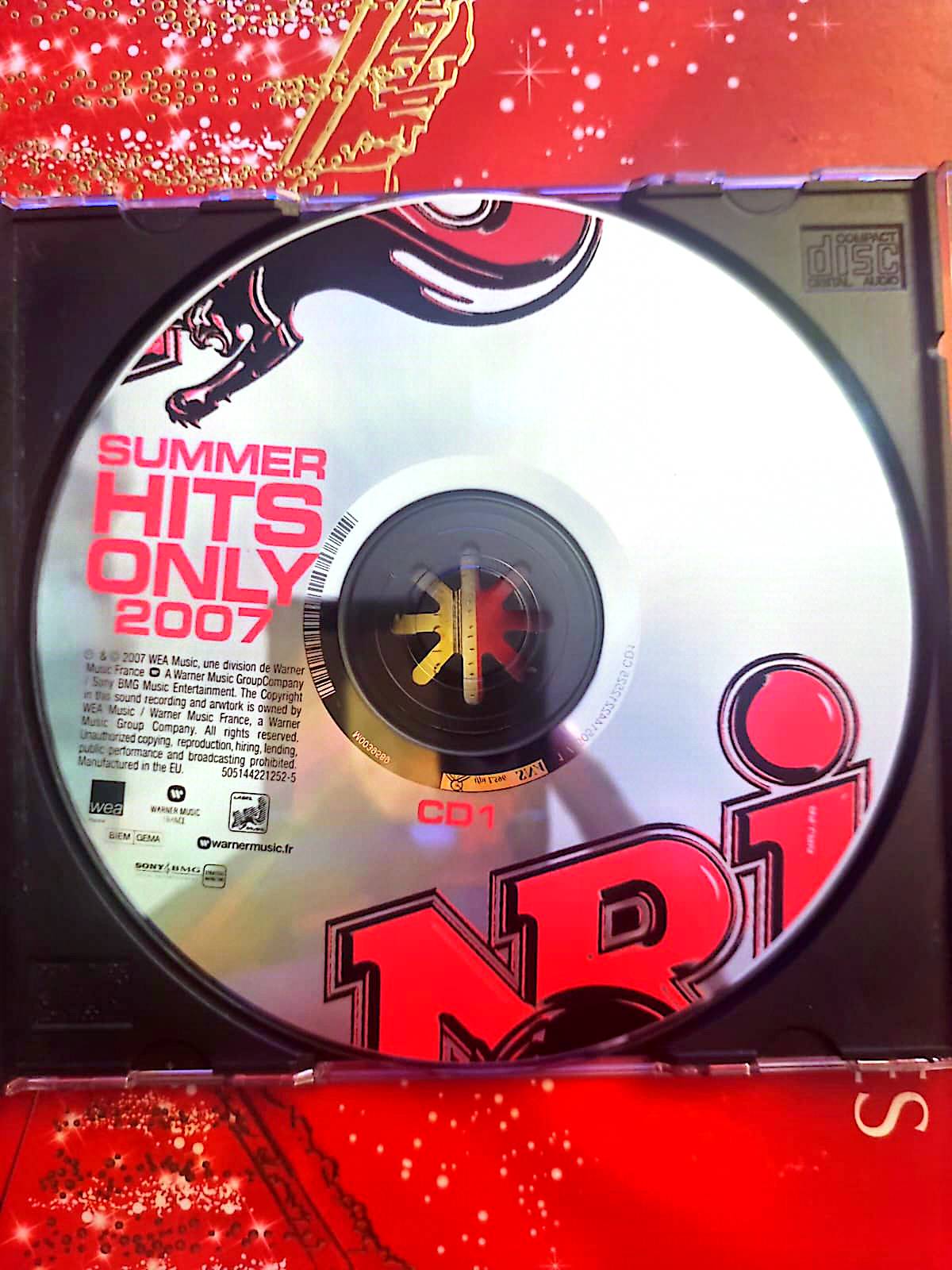 Summer Hits Only 2007 – CD Compilation Hits Été cd seul cd audio