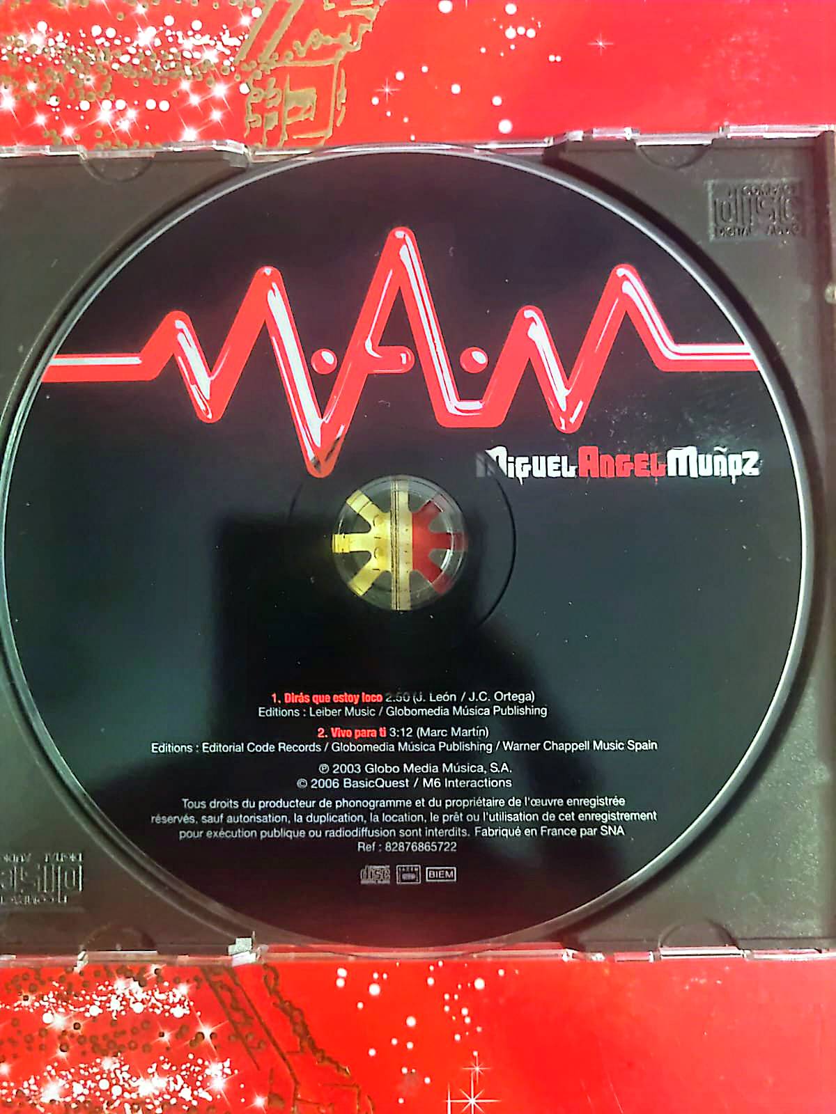 Miguel Ángel Muñoz – Dirás Que Estoy Loco – CD Single CD seul cd single