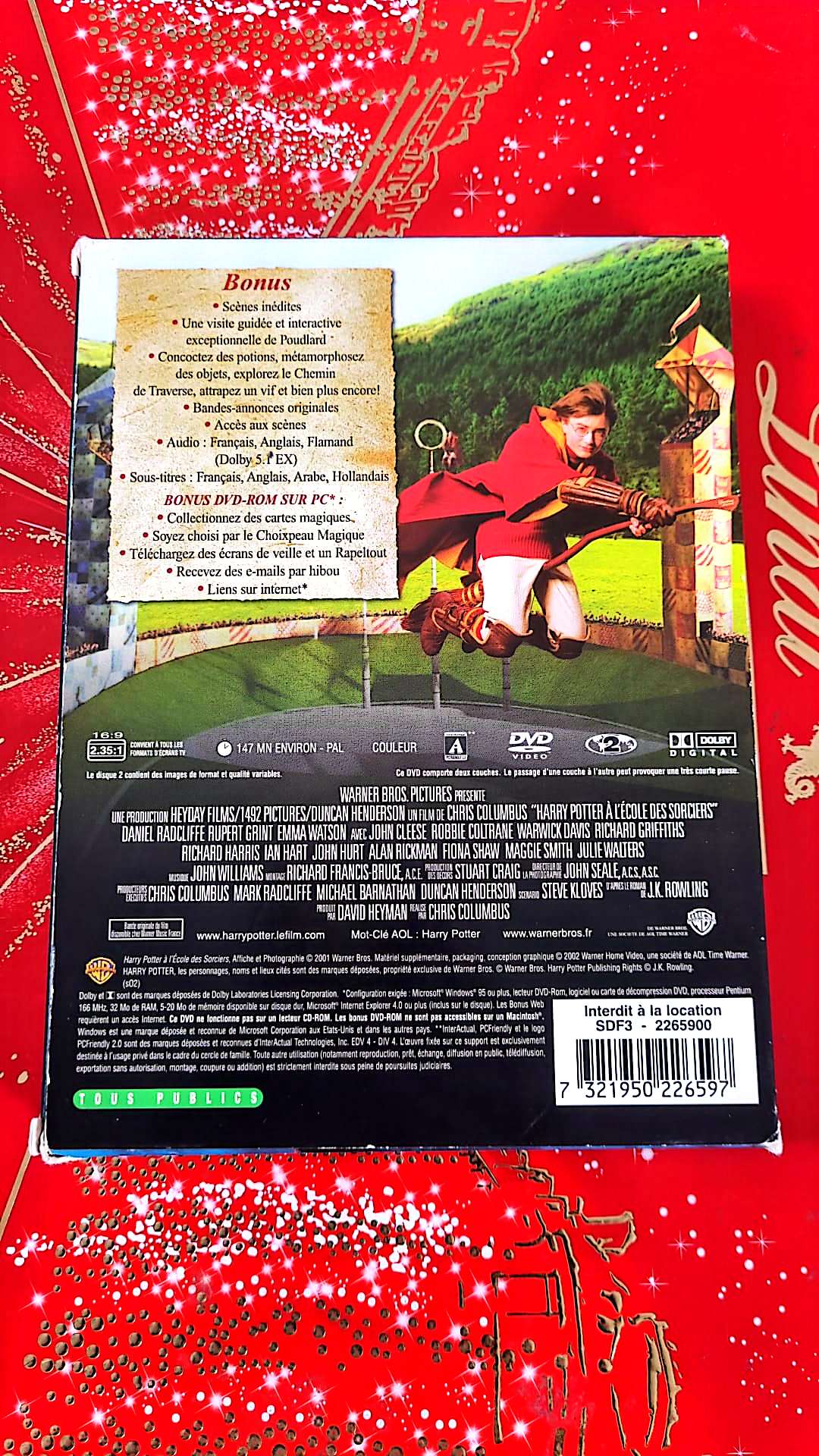 DVD : harry potter à l'école des sorciers en