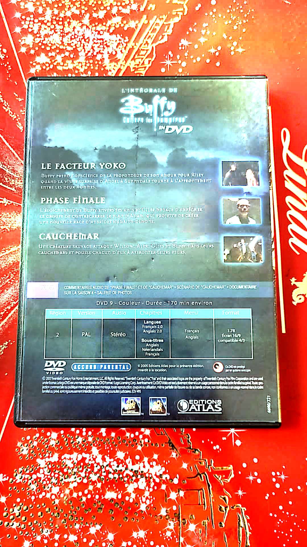 DVD Buffy contre les vampires saison 4 épisode 20,21 est 22