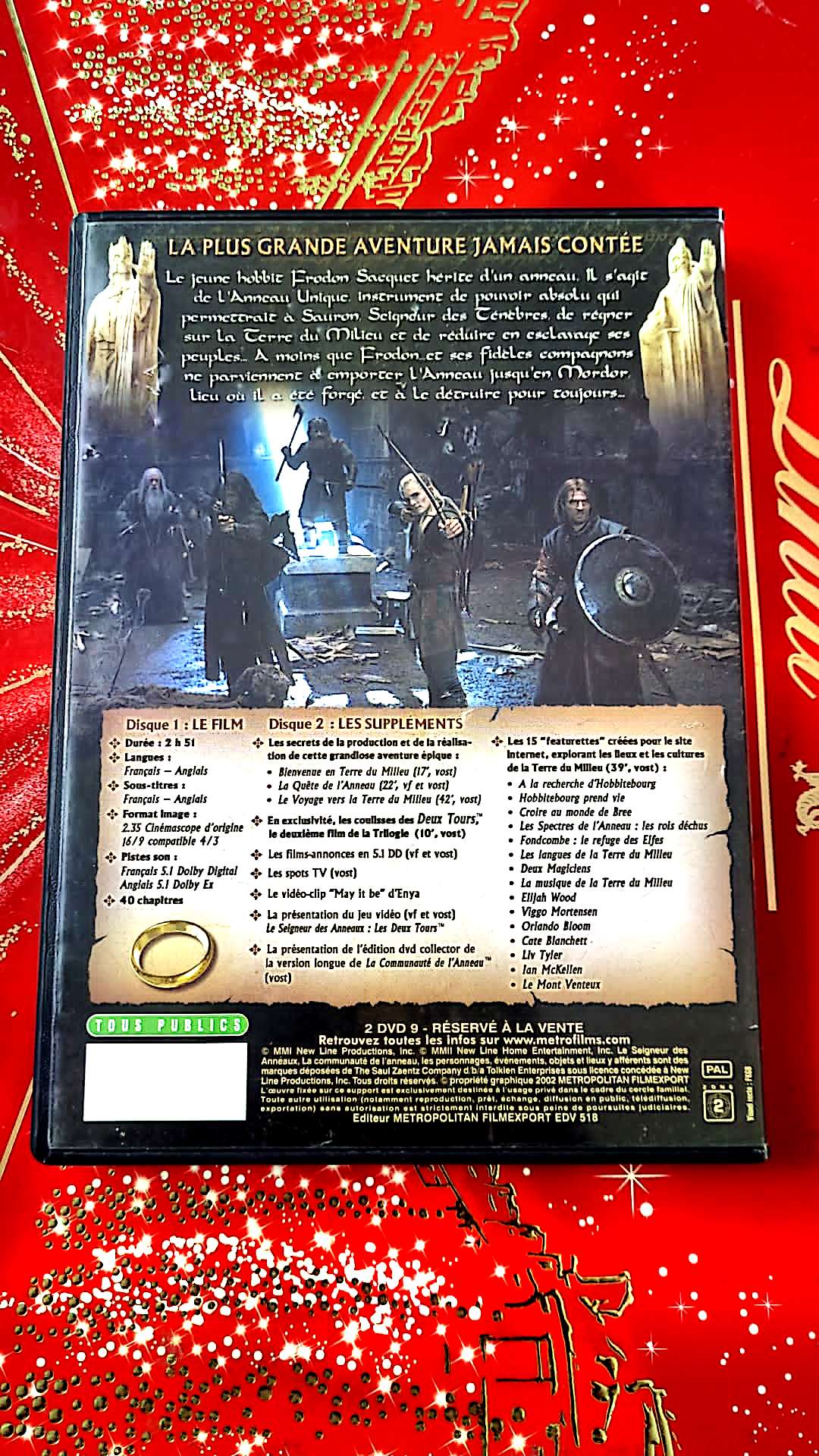 DVD le seigneur des anneaux la communauté de l'anneau