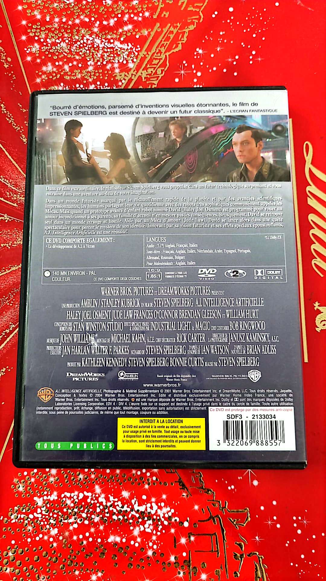 DVD : A.i. Intelligence Artificielle en