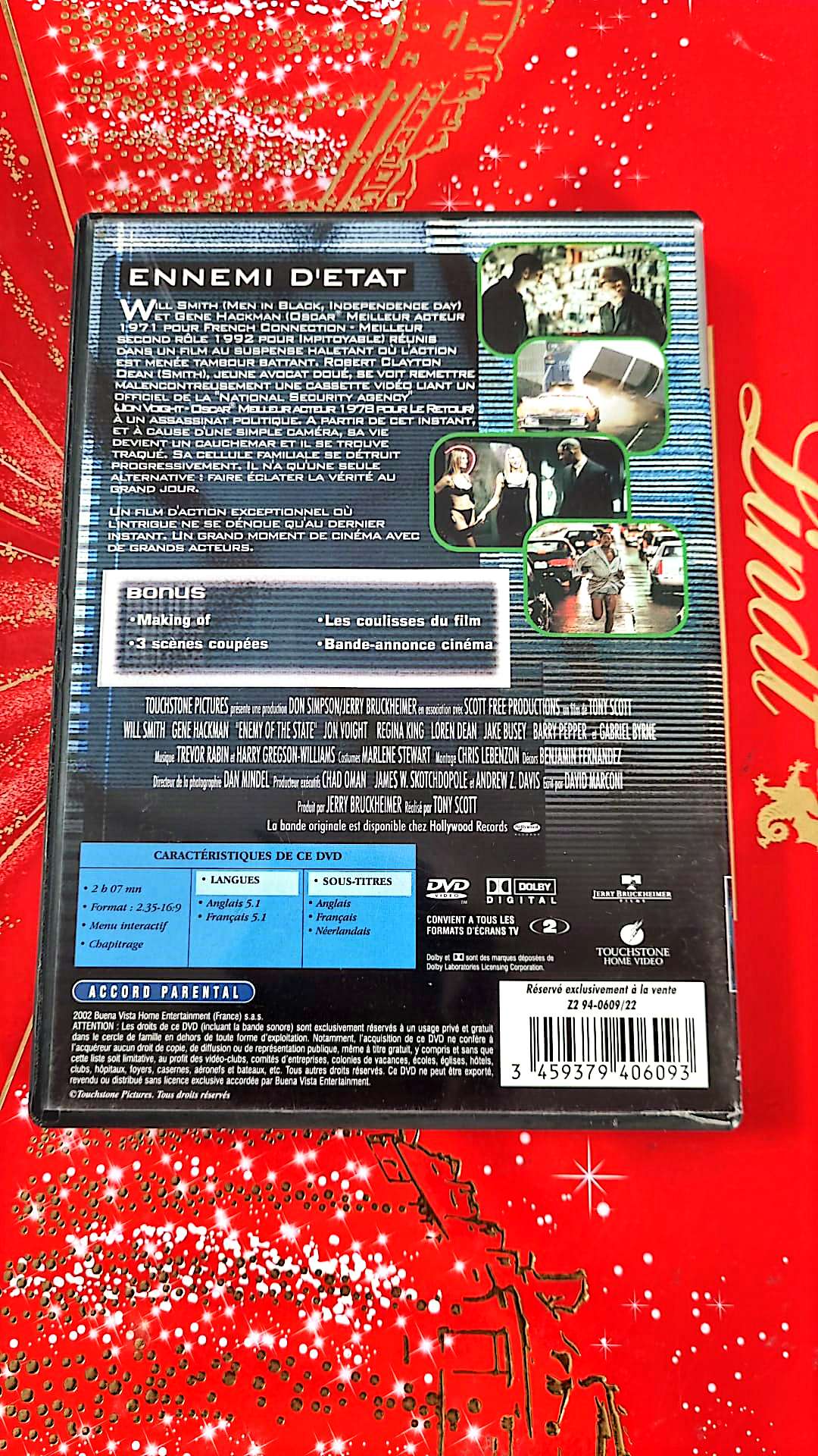 DVD : ennemi d'etat en will smith streaming