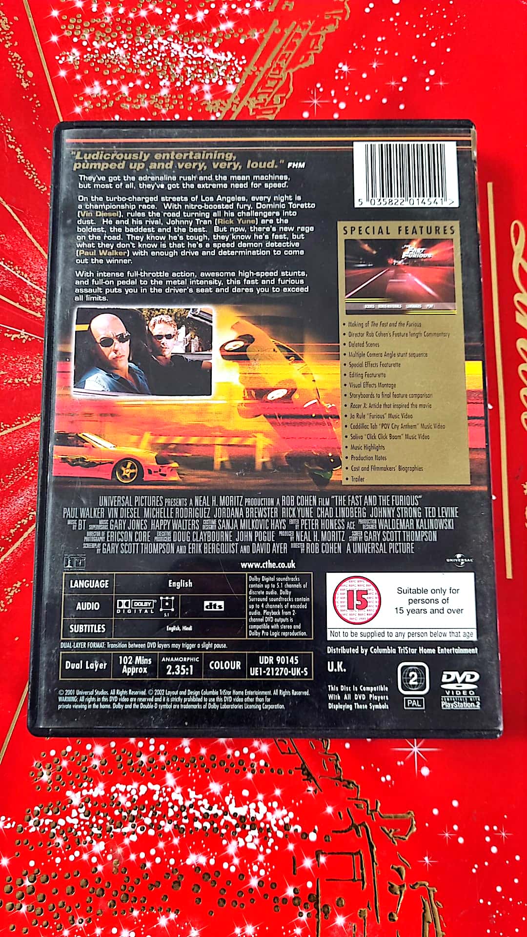 DVD the Fast and the Furious