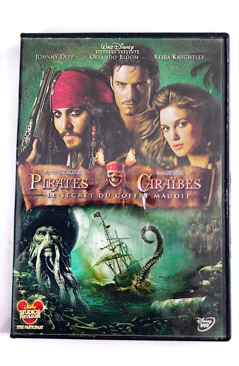 Pirates des Caraïbes : Le Secret du Coffre Maudit – DVD | 2ème Volet | Johnny Depp | Disney | Zone 2