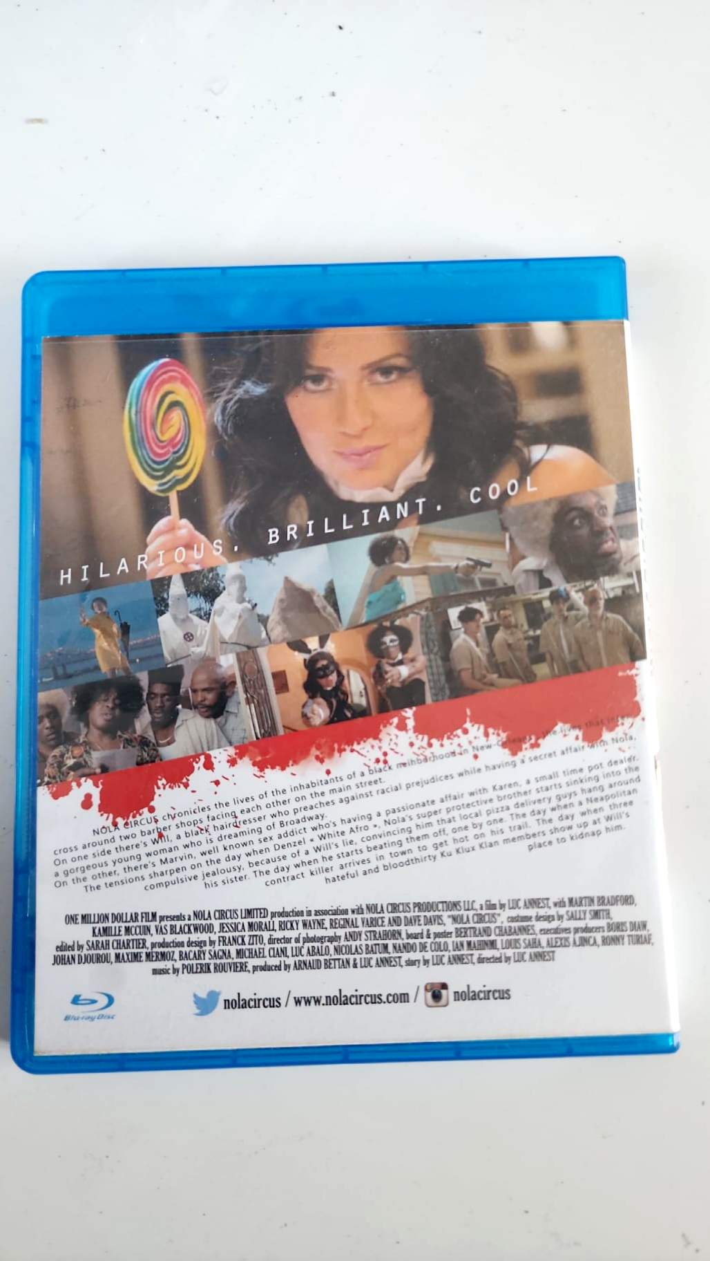 Nola Circus Blu-ray de Luc Annest, jaquette arrière