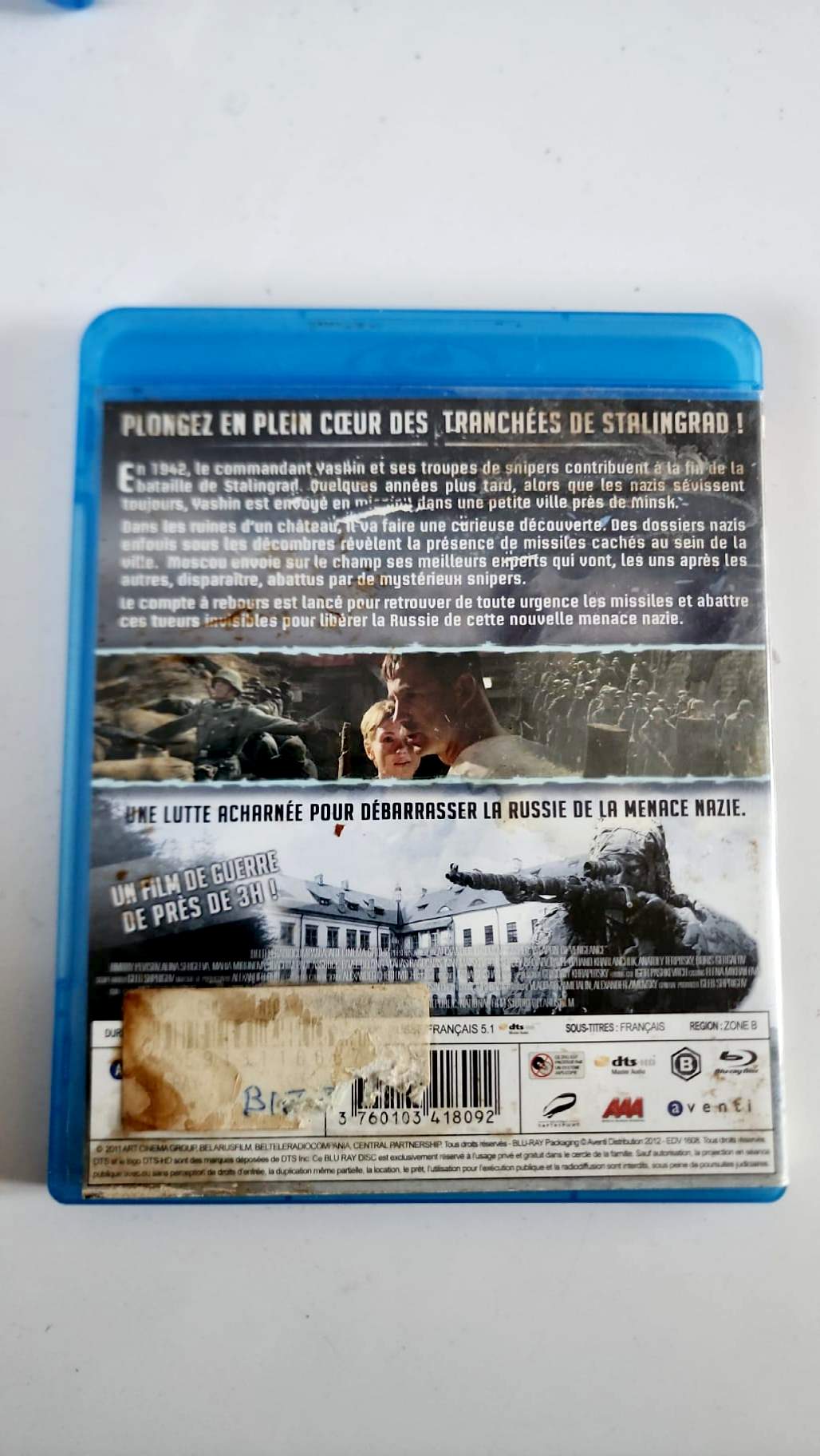 Stalingrad Snipers Blu-ray, jaquette avant du film d'Alexandre Efremov