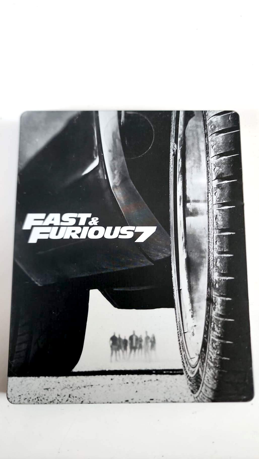 Fast et Furious 7 Blu-ray, face avant du boîtier métal illustré