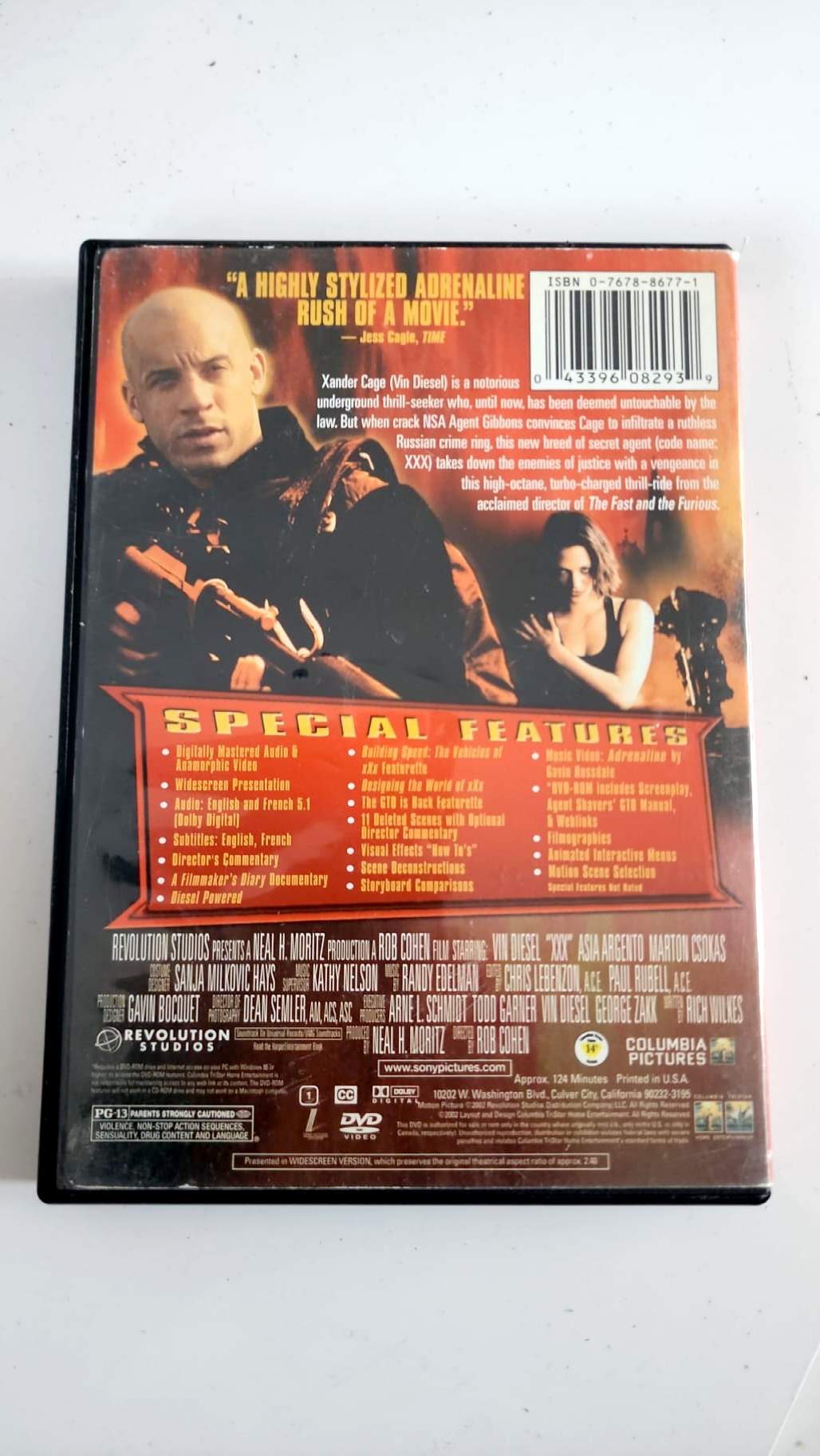 xXx – DVD Pantalla Panorámica Edición Especial – Vin Diesel – Buen estado