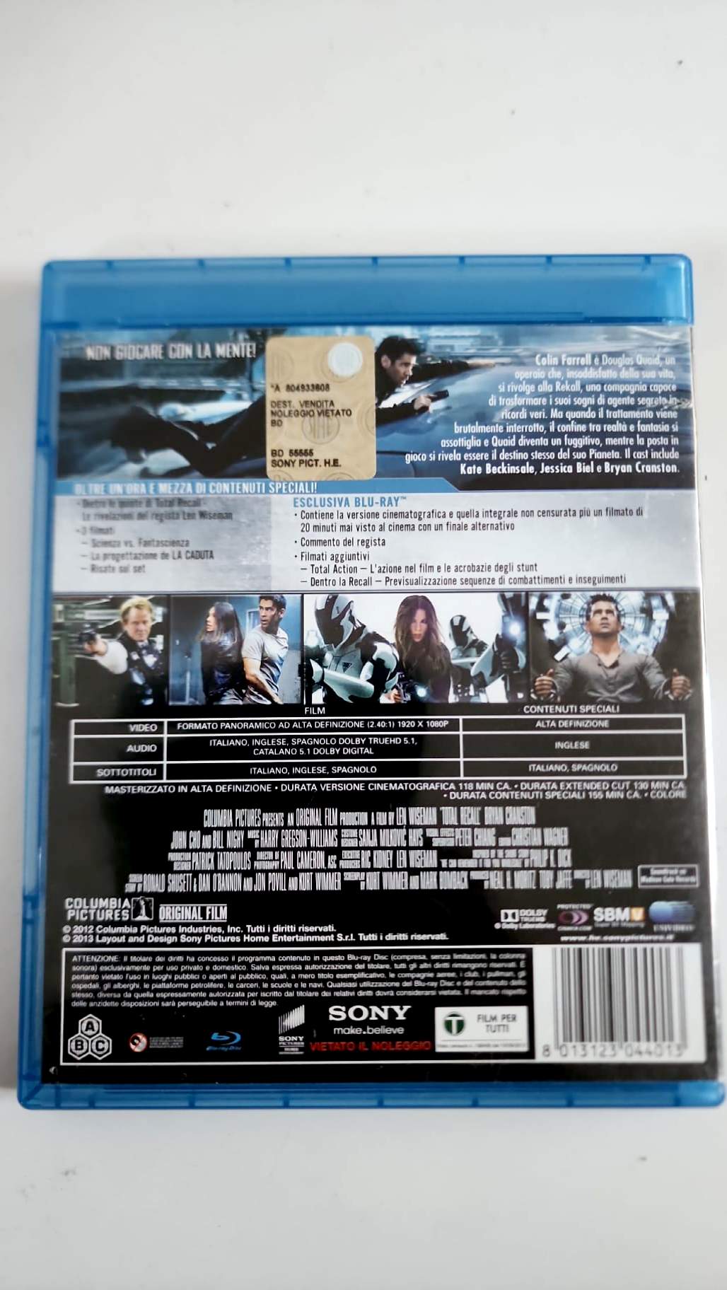 Total Recall – Italian Blu-ray – 2-disc edition