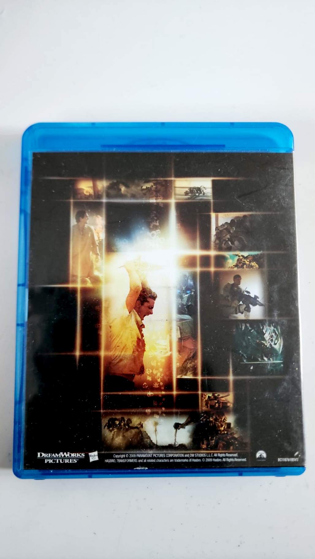 Blu-ray Transformers, jaquette illustrée arrière