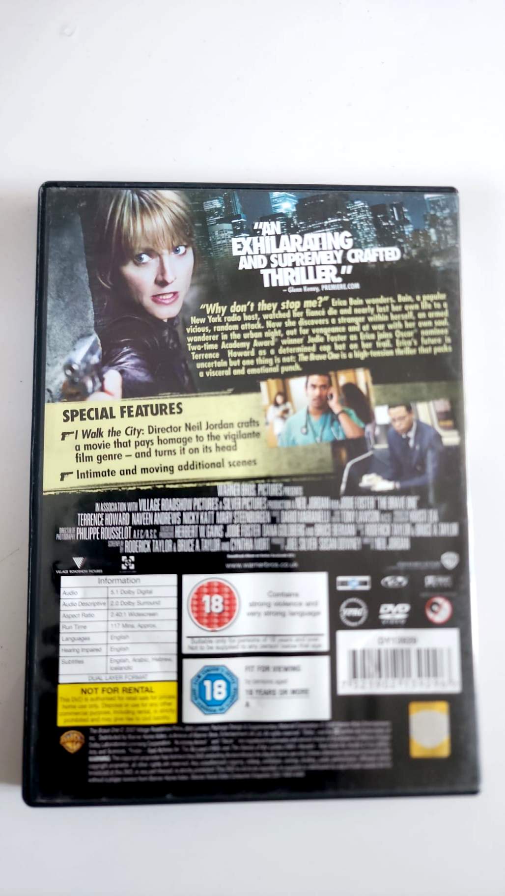 The Brave One – DVD UK – Jodie Foster – Good condition
