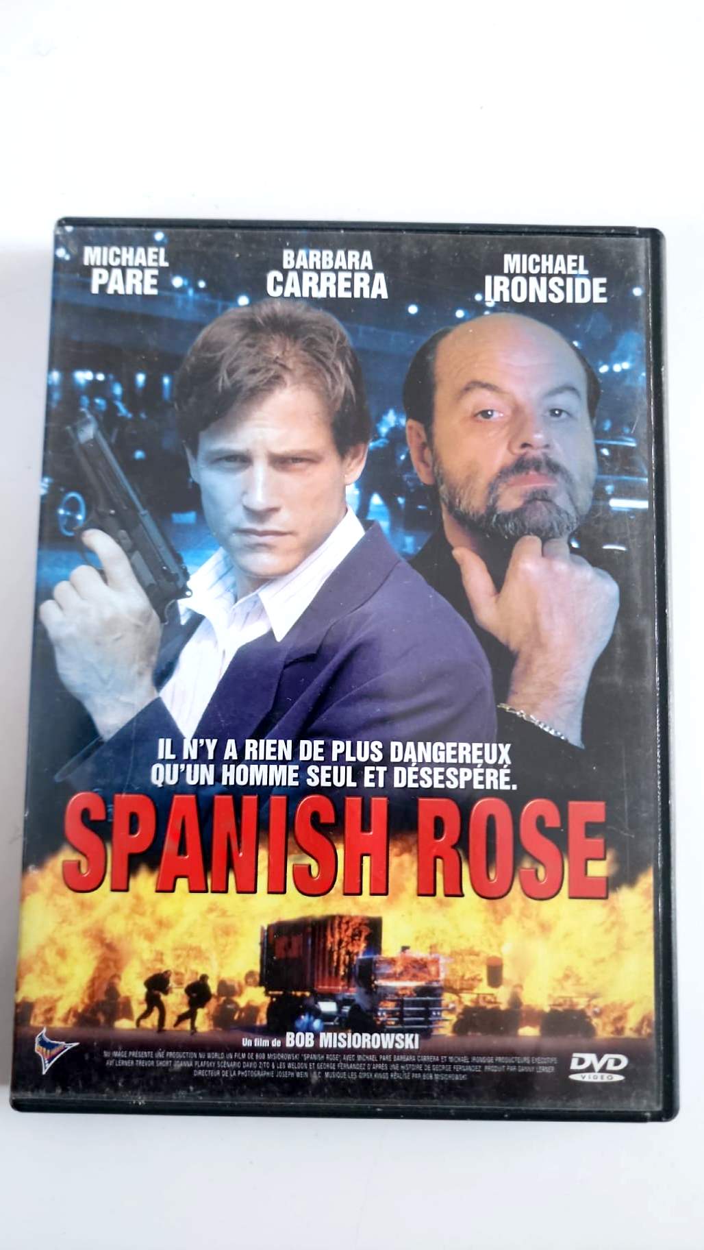 Spanish Rose DVD : jaquette avant avec Michael Paré et Michael Ironside