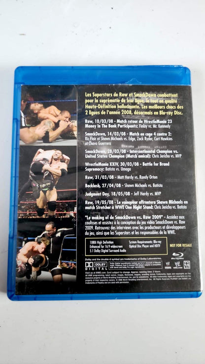 Best of WWE SmackDown vs Raw Blu-ray, dos avec mention NOT FOR RESALE