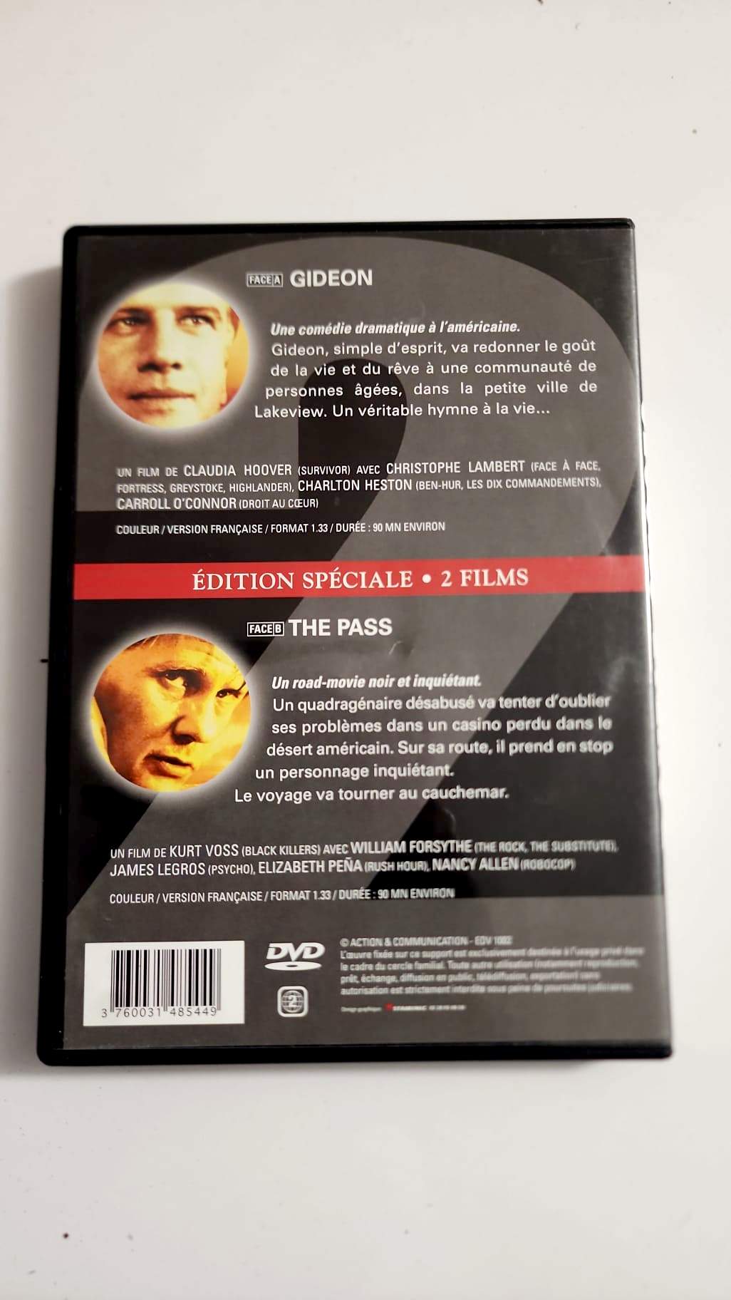 Gideon The Pass DVD - Pochette avant - Double Succès Édition Spéciale