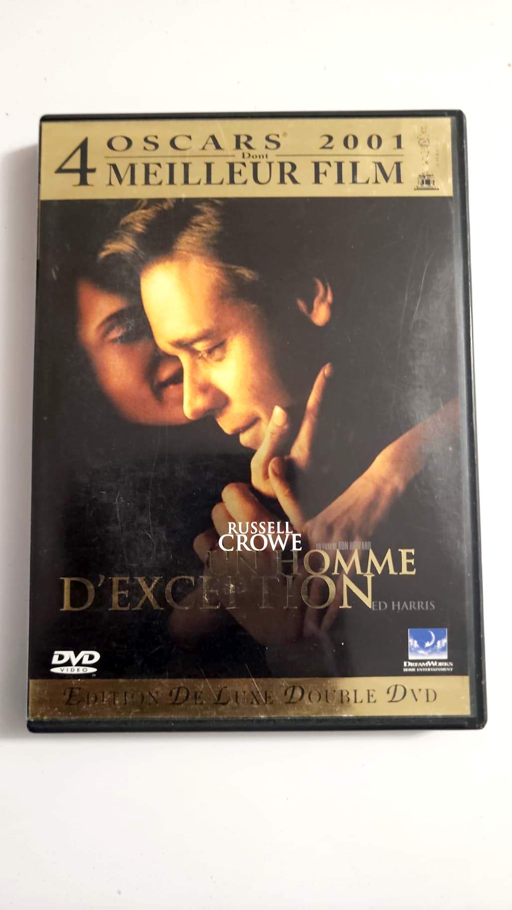Un Homme d'Exception DVD - Pochette avant - Russell Crowe 4 Oscars 2001