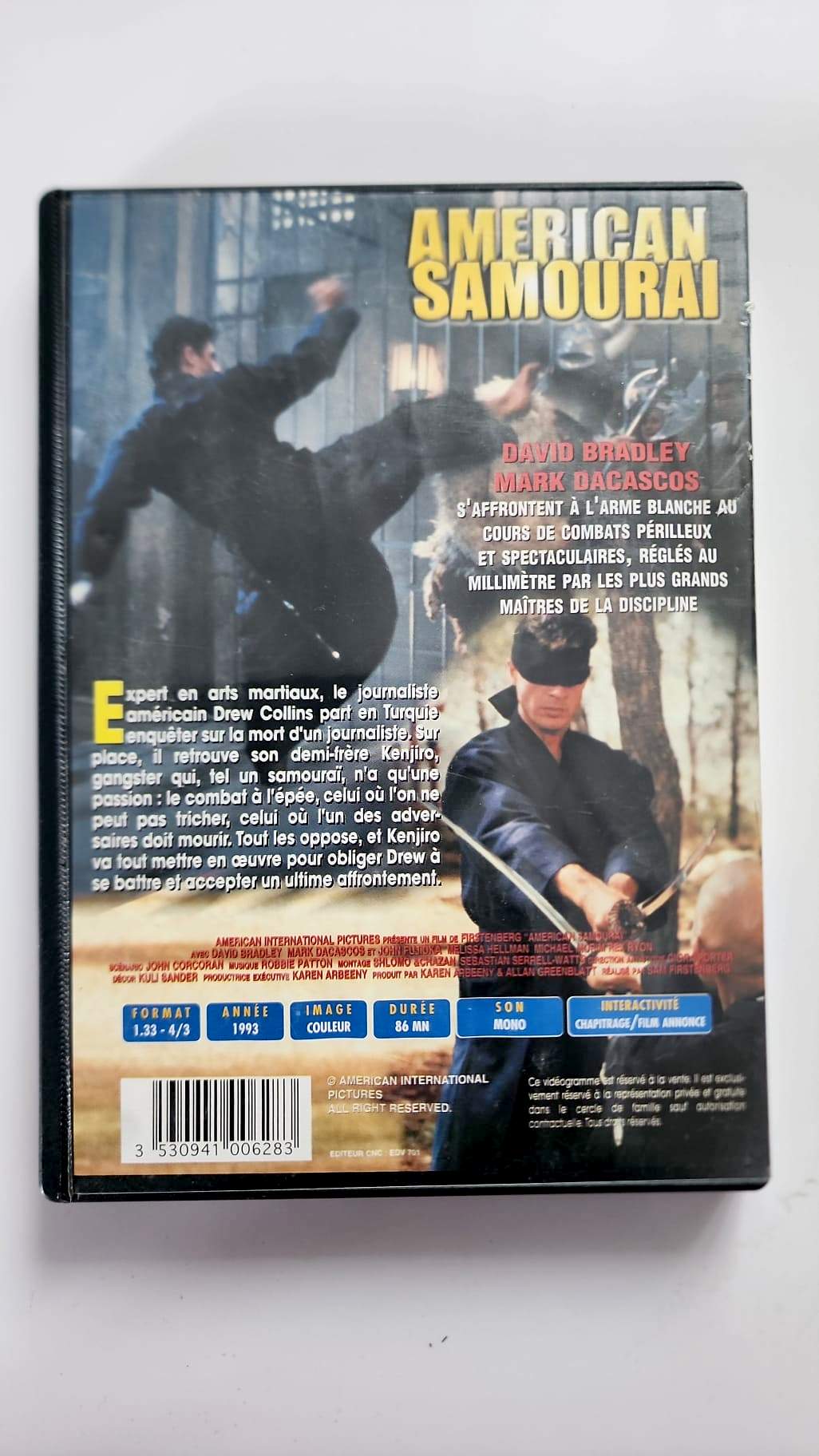 American Samourai DVD - Code-barres et informations