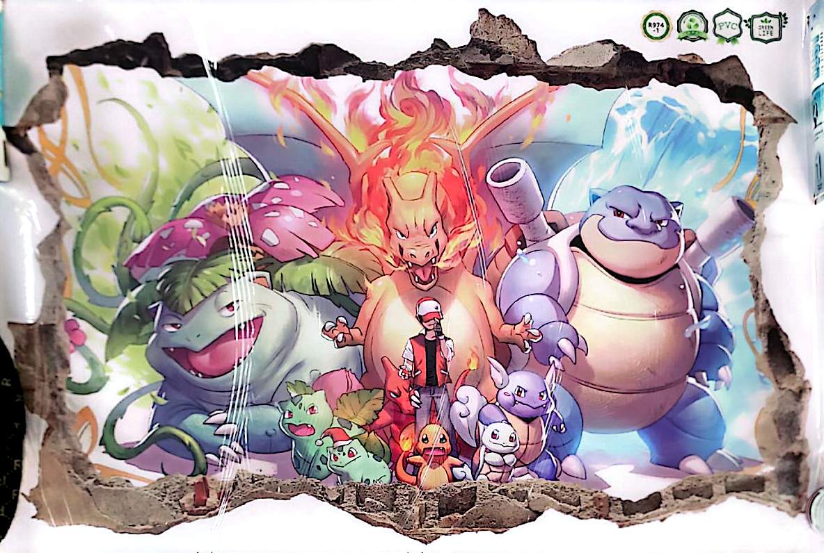 Sticker Mural Créatures Fantaisie – Autocollant Panoramique – Grand Format 90x60 cm – Décoration Murale