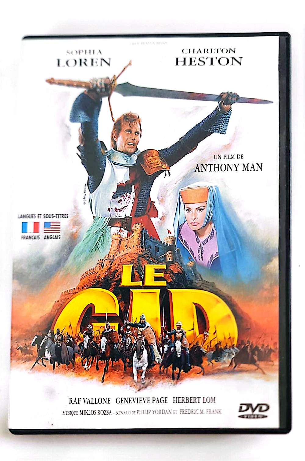 Le Cid – DVD | Charlton Heston, Sophia Loren | Anthony Mann | Film Historique | Occasion Bon État