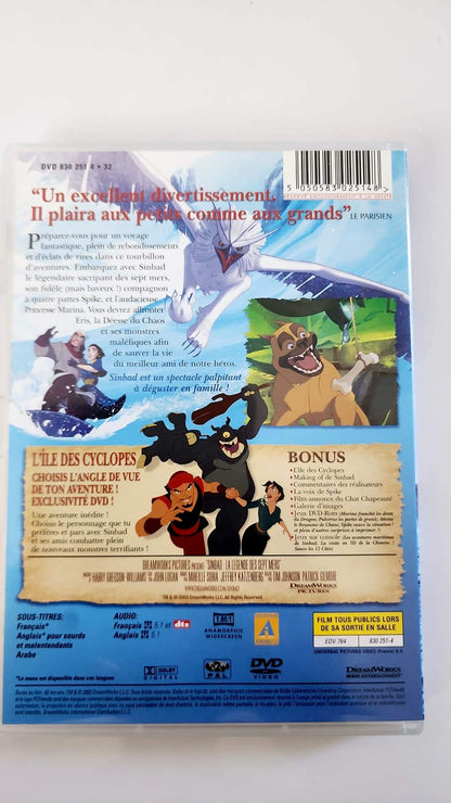 Sinbad La Légende des Sept Mers - DVD recto