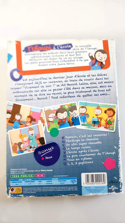 T'choupi à l'école C'est les vacances - DVD verso