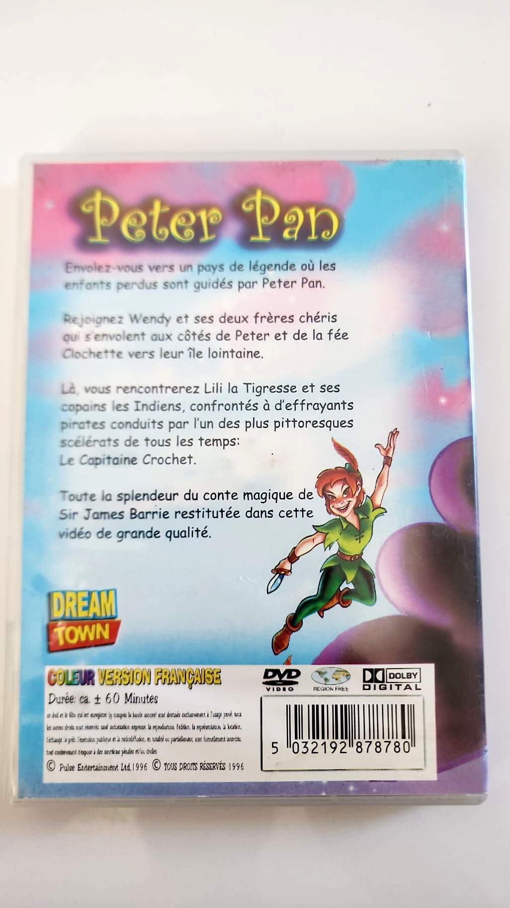 Peter Pan Version Française - DVD verso