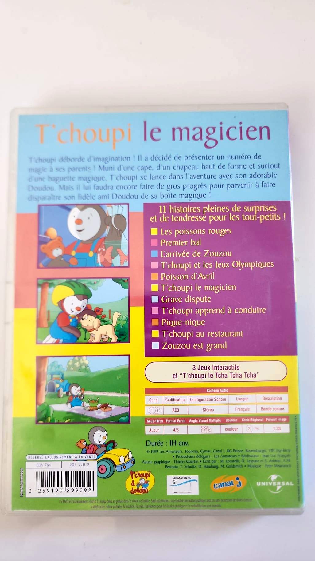 T'choupi le magicien DVD - Code-barres EAN