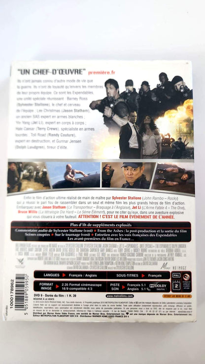 Expendables Unité Spéciale DVD - Verso