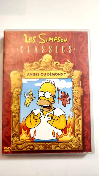 Détail de la jaquette du DVD Les Simpson Classics avec le code-barres