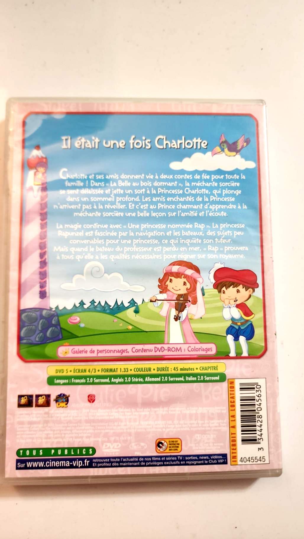 Charlotte aux Fraises Tout est bien qui finit bien DVD - Couverture arrière synopsis
