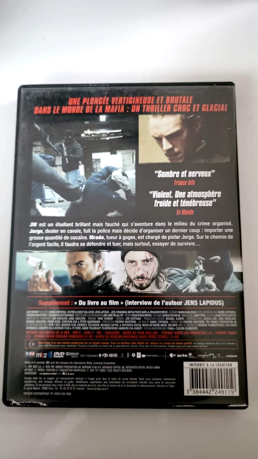 Easy Money DVD jaquette arrière