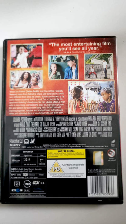 The Karate Kid – DVD Sony – Édition britannique – Jaden Smith et Jackie Chan