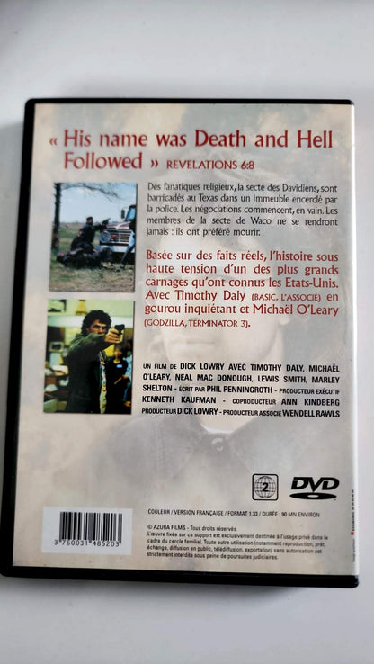 La Secte de Waco DVD jaquette arrière