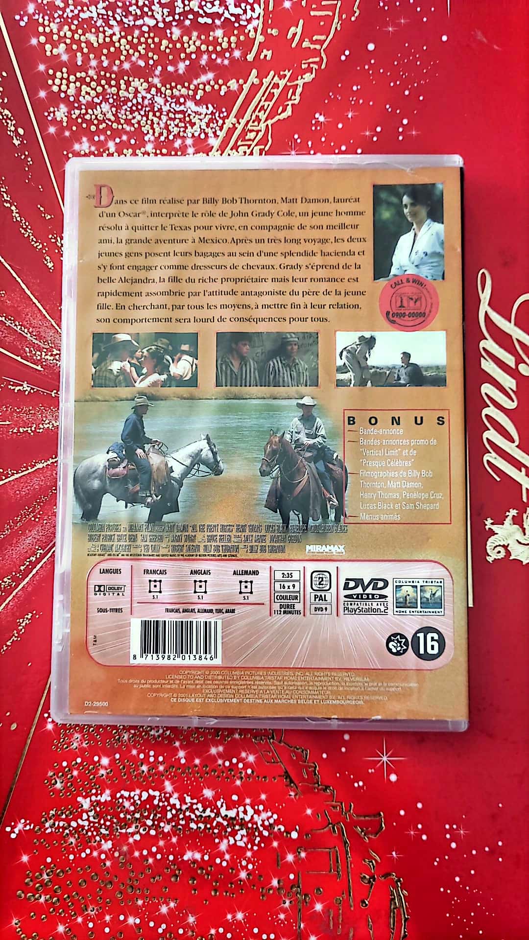DVD Matt Damon de si jolis chevaux
