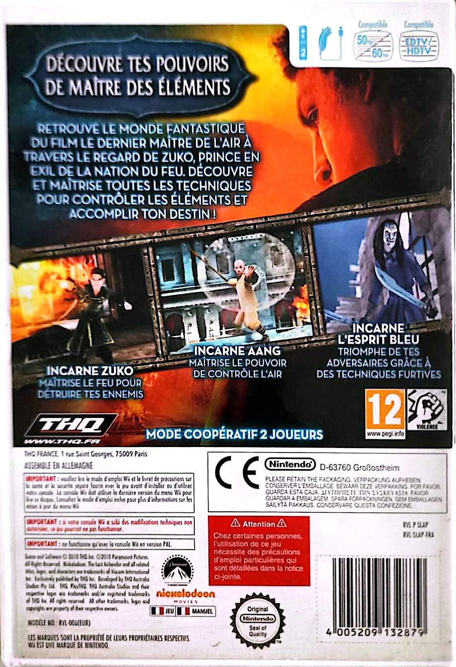 Le Dernier Maître de l'Air – Jeu Wii | Action Aventure | Adapté du Film | PAL Français | THQ