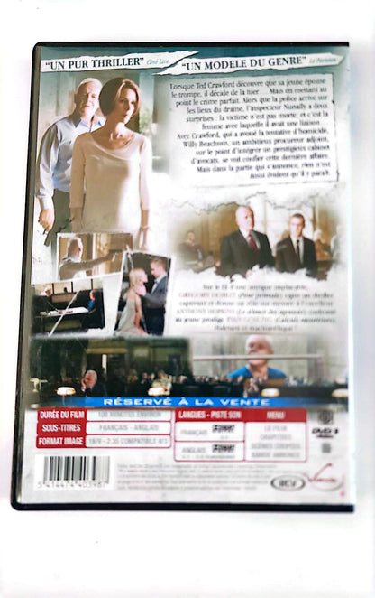 La Faille DVD – Anthony Hopkins, Ryan Gosling – Thriller Judiciaire Fracture | Zone 2 PAL Français