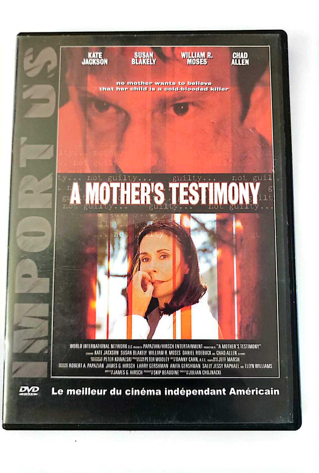 A Mother's Testimony DVD – Kate Jackson, Susan Blakely – Thriller Drame Policier | Zone 2 PAL Français Anglais
