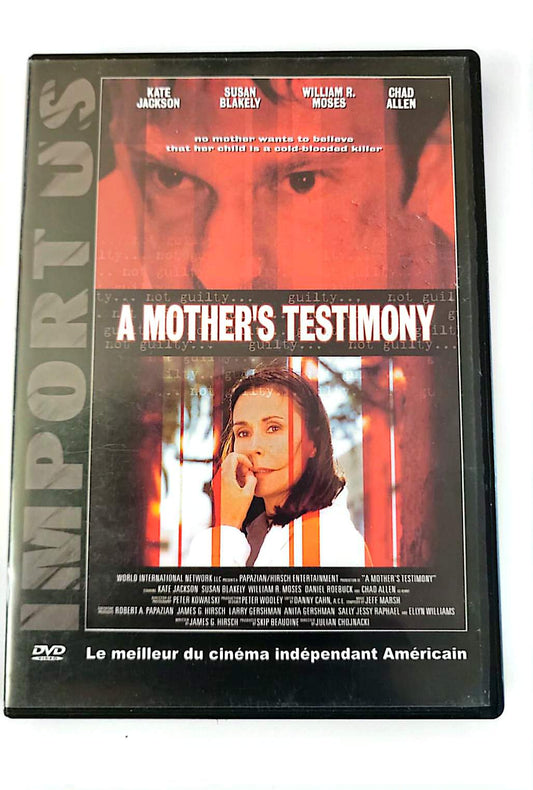 A Mother's Testimony DVD – Kate Jackson, Susan Blakely – Thriller Drame Policier | Zone 2 PAL Français Anglais