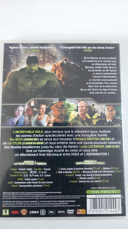 L'Incroyable Hulk Édition Collector 2 DVD - Recto