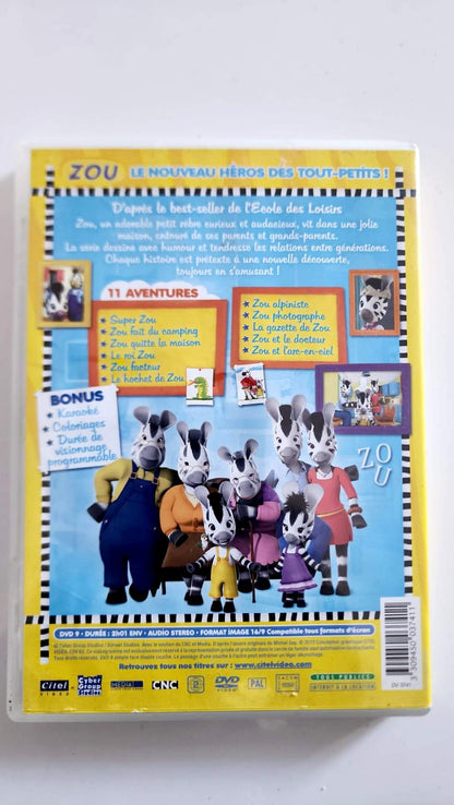 Zou s'amuse DVD - Couverture arrière 11 aventures bonus