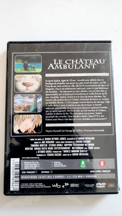 Le Château Ambulant DVD - Couverture arrière synopsis Howl's Moving Castle