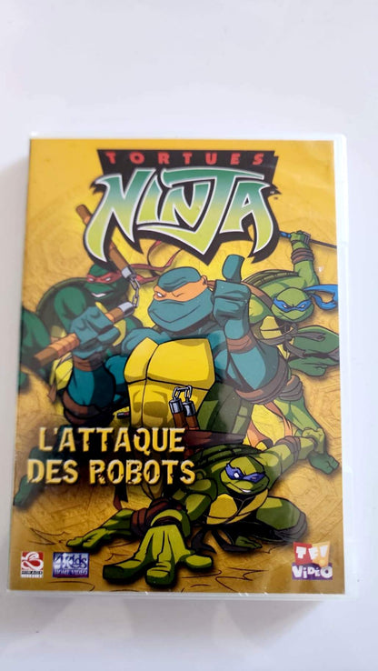Tortues Ninja L'Attaque des Robots DVD - Couverture arrière code-barres TF1 Vidéo