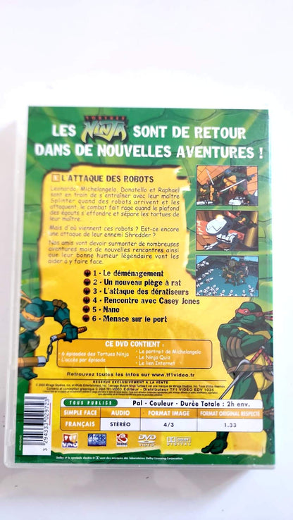 Tortues Ninja – L’Attaque des Robots – DVD (TF1 Vidéo / 4Kids Entertainment / Mirage Studios)