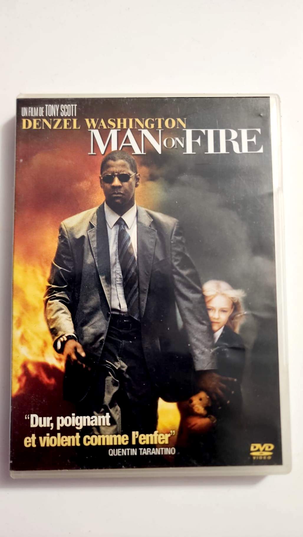 Jaquette avant du DVD Man on Fire avec Denzel Washington
