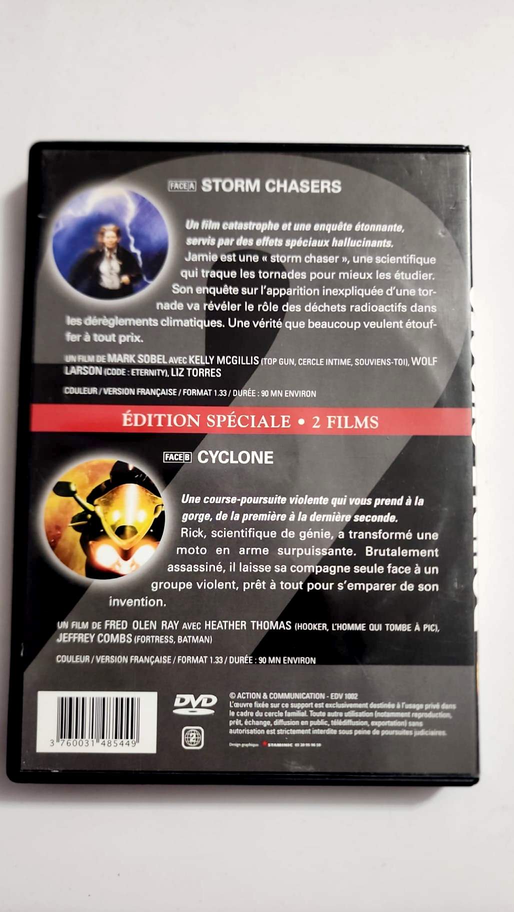 Storm Chasers et Cyclone DVD Double Succès face avant