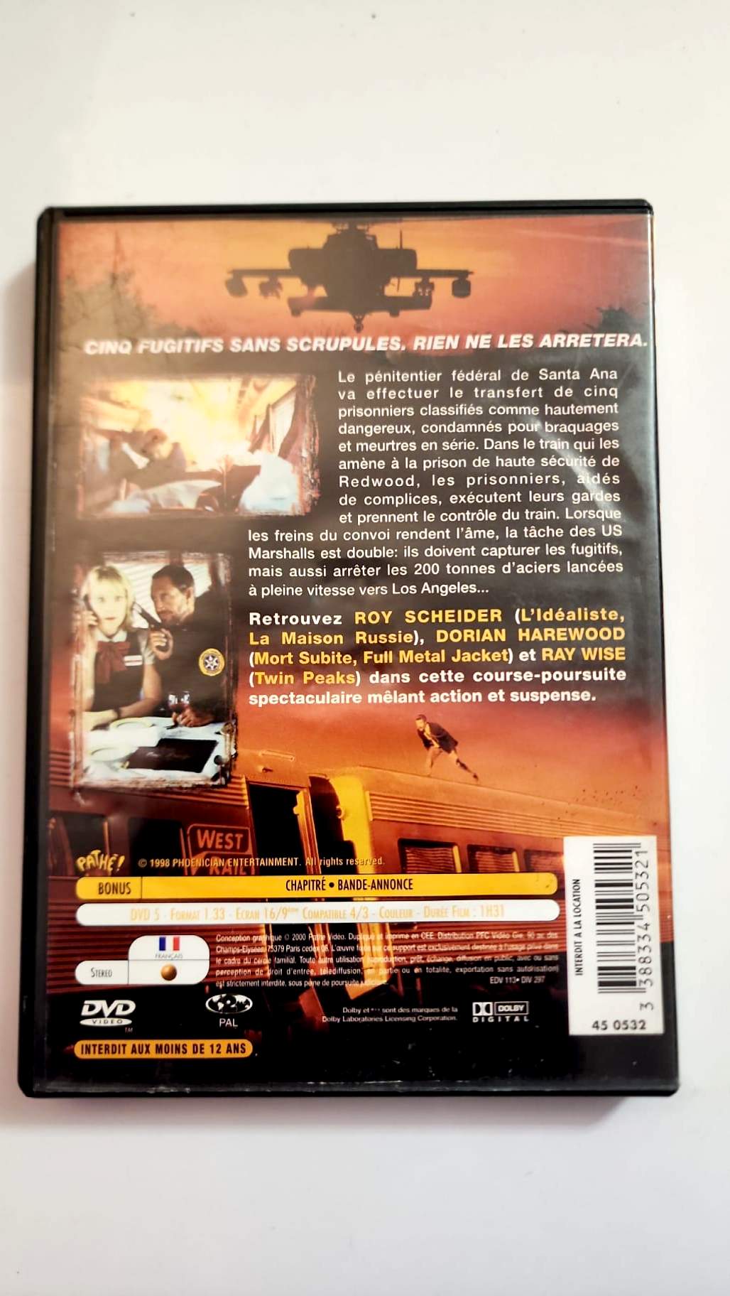 Sécurité maximum – DVD Pathé – Roy Scheider, Dorian Harewood, Ray Wise