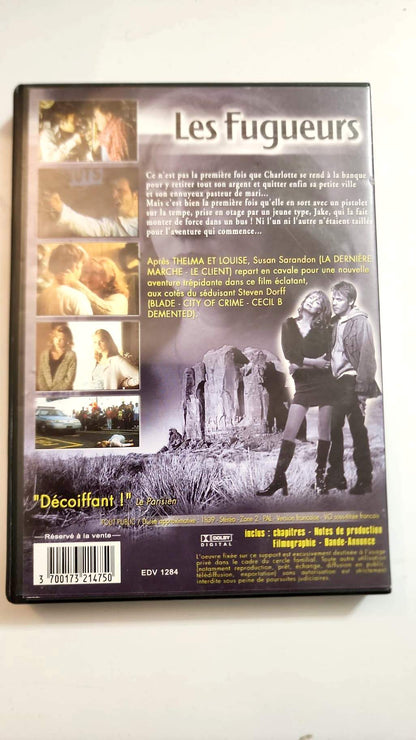 Les Fugueurs DVD Susan Sarandon - Verso