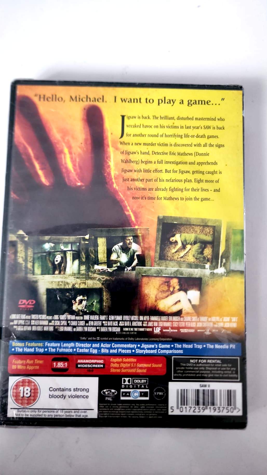 Saw II – code-barres 5017239193750
